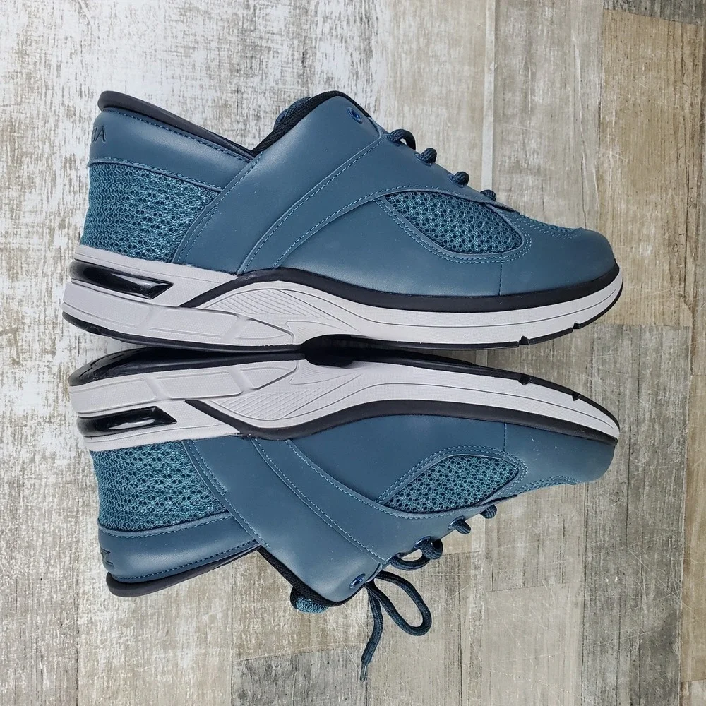 Zeba‎ Hands-Free Slip On Mens Shoes Sz 10.5 Athletic Blue Lace-Up Sneakers